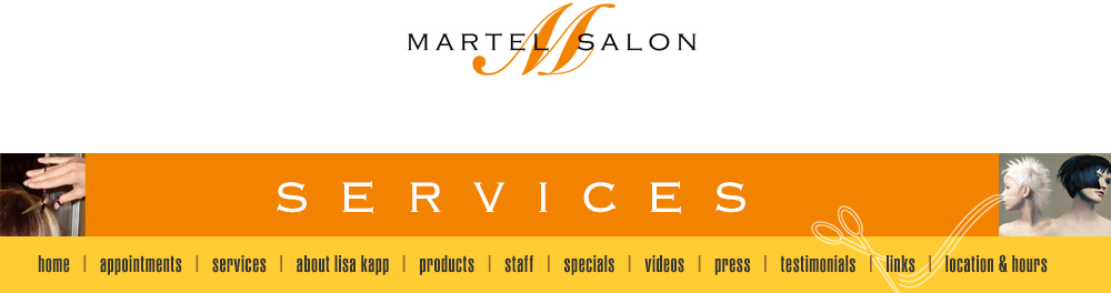 martel salon services